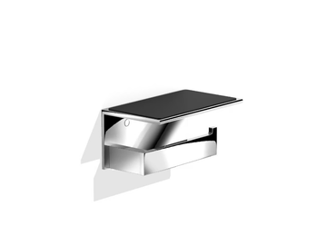 CONTRACT TPH4 - Metal toilet roll holder with cover by DECOR WALTHER - view 2